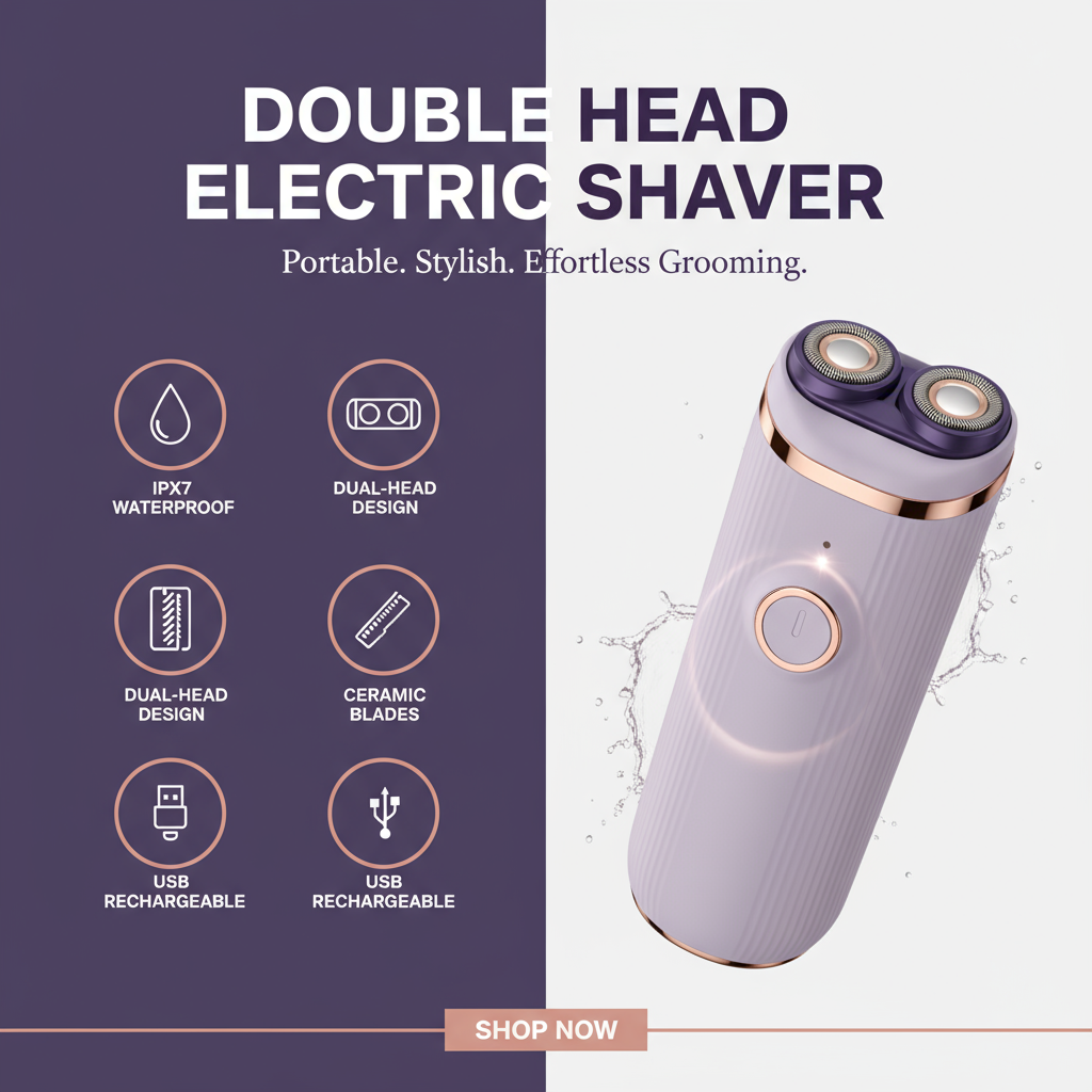 Double Head Electric Shaver